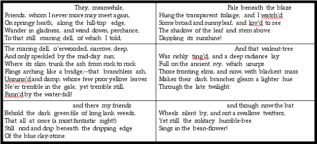 compare and contrast essays poems