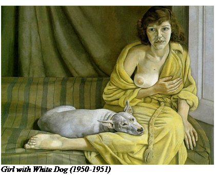 Szövegdoboz: Girl with White Dog (1950-1951)